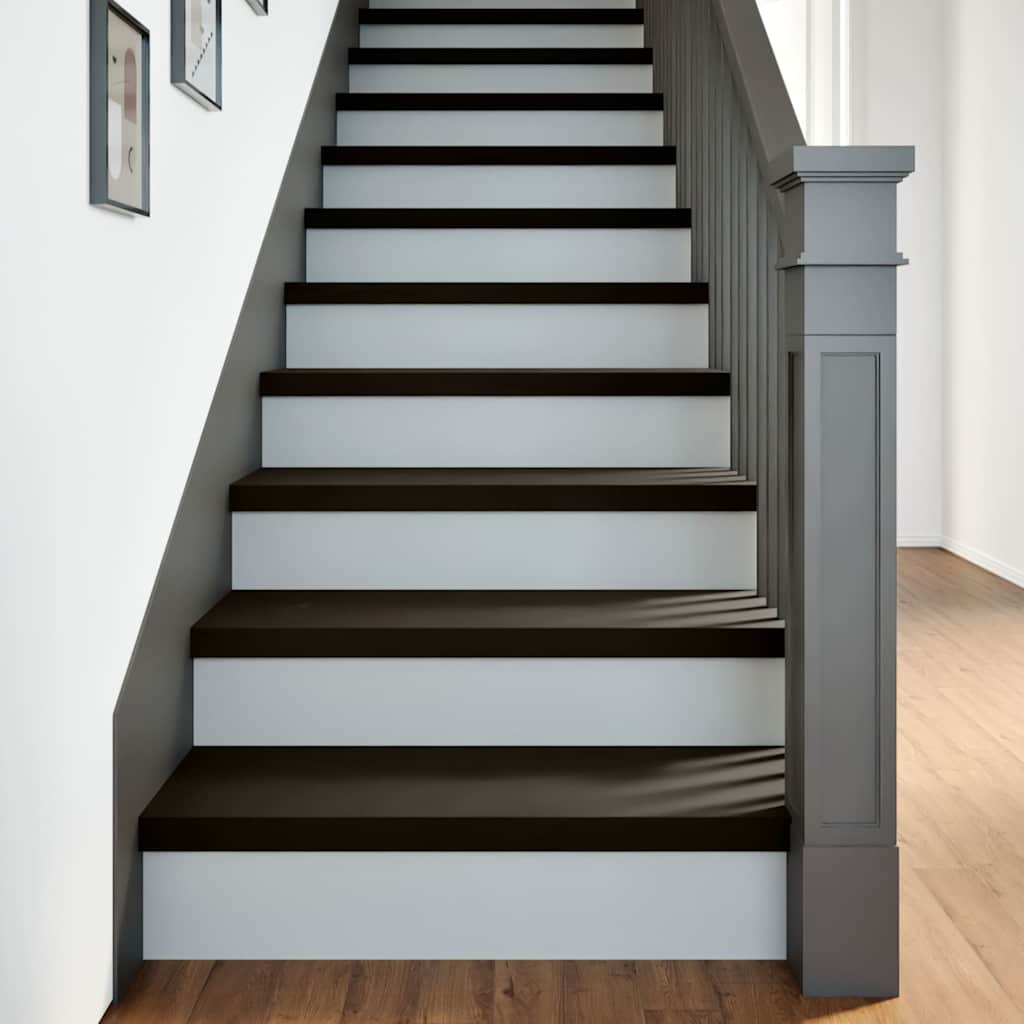 Vidaxx marches d'escalier 2 pcs 80x30x2 cm chêne massif marron foncé