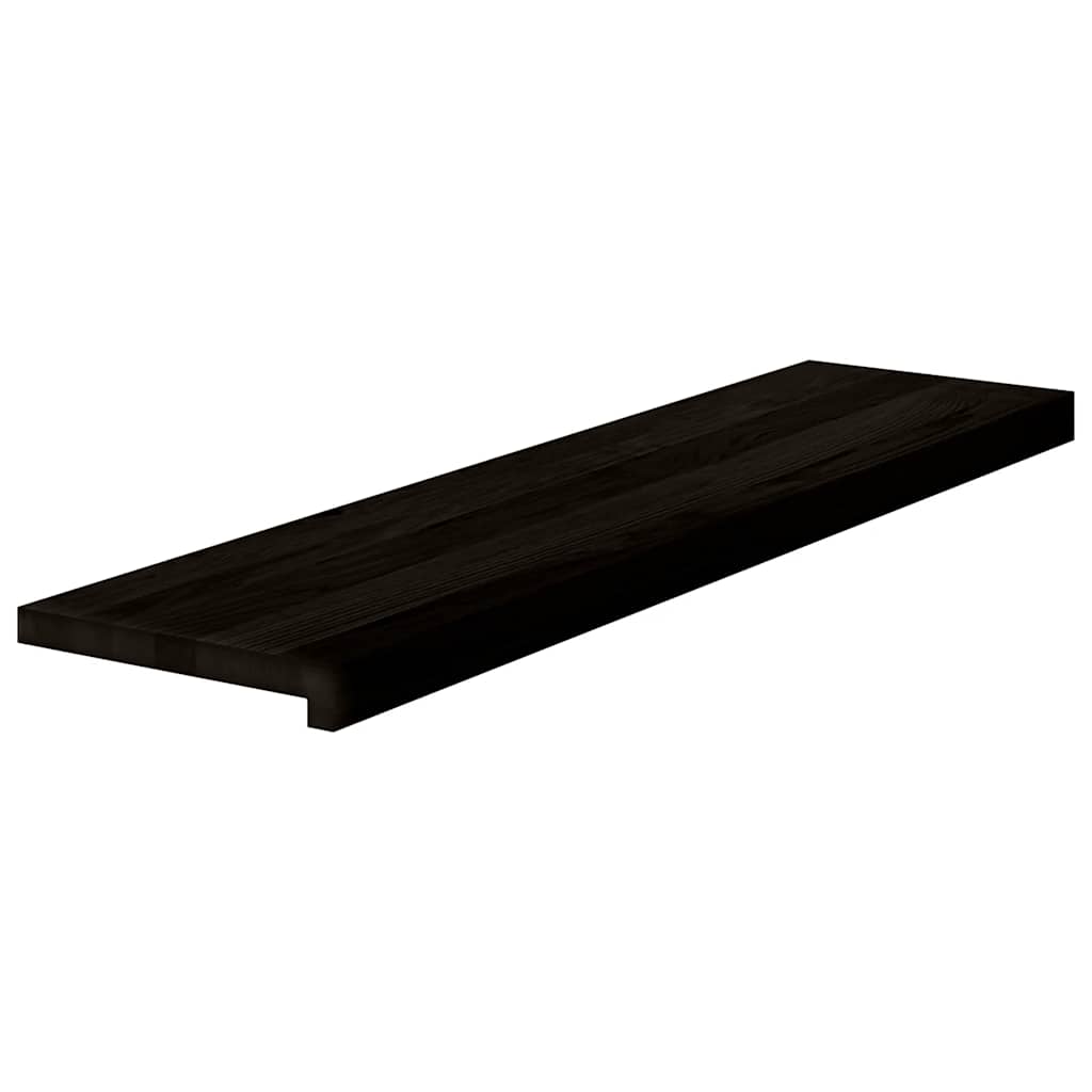 Vidaxx marches d'escalier 2 pcs 100x30x2 cm chêne massif marron foncé