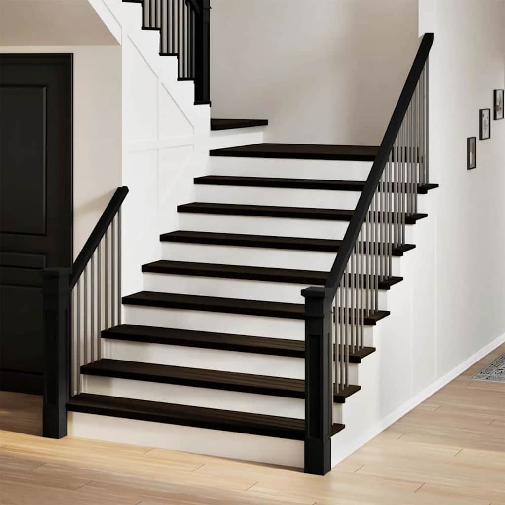 Vidaxx marches d'escalier 2 pcs 120x30x2 cm chêne massif marron foncé