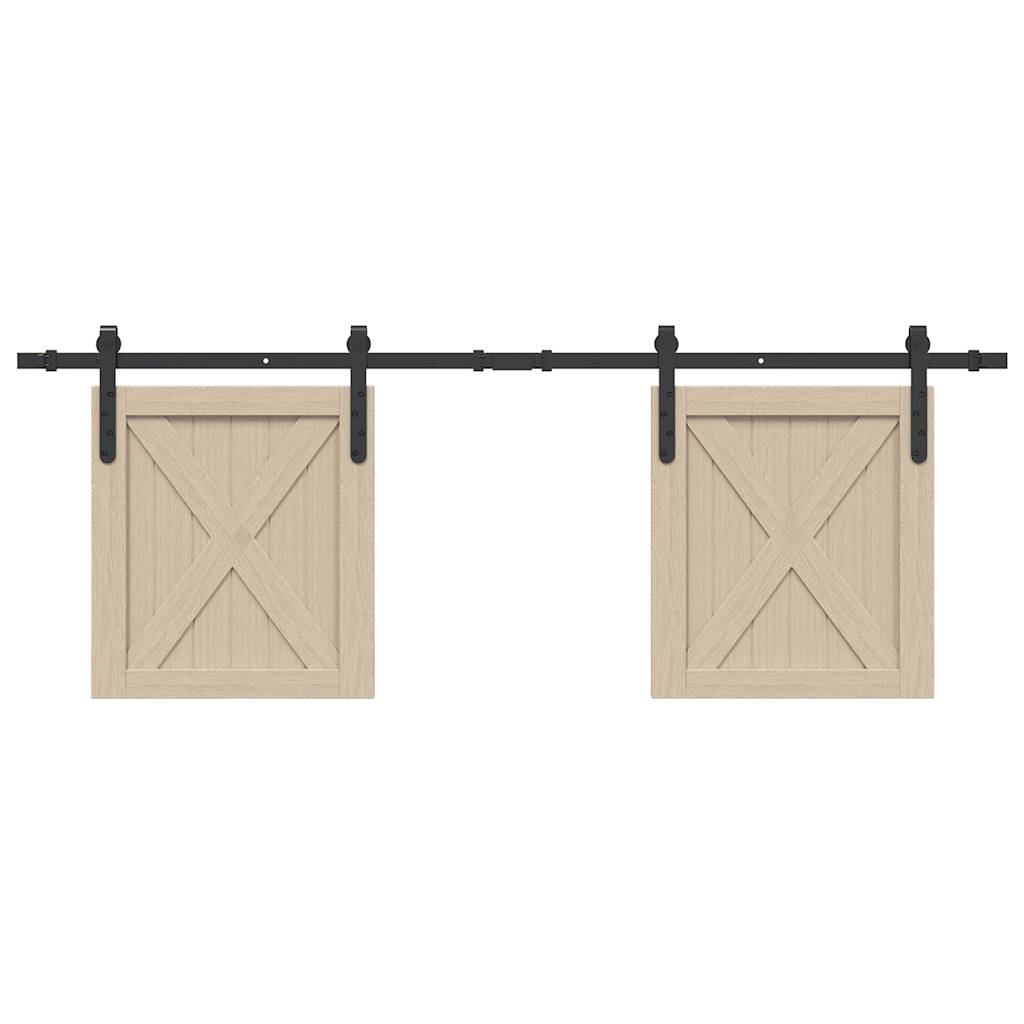 Vidaxx ensemble de suspension pour porte coulissante 152 cm en acier au carbone