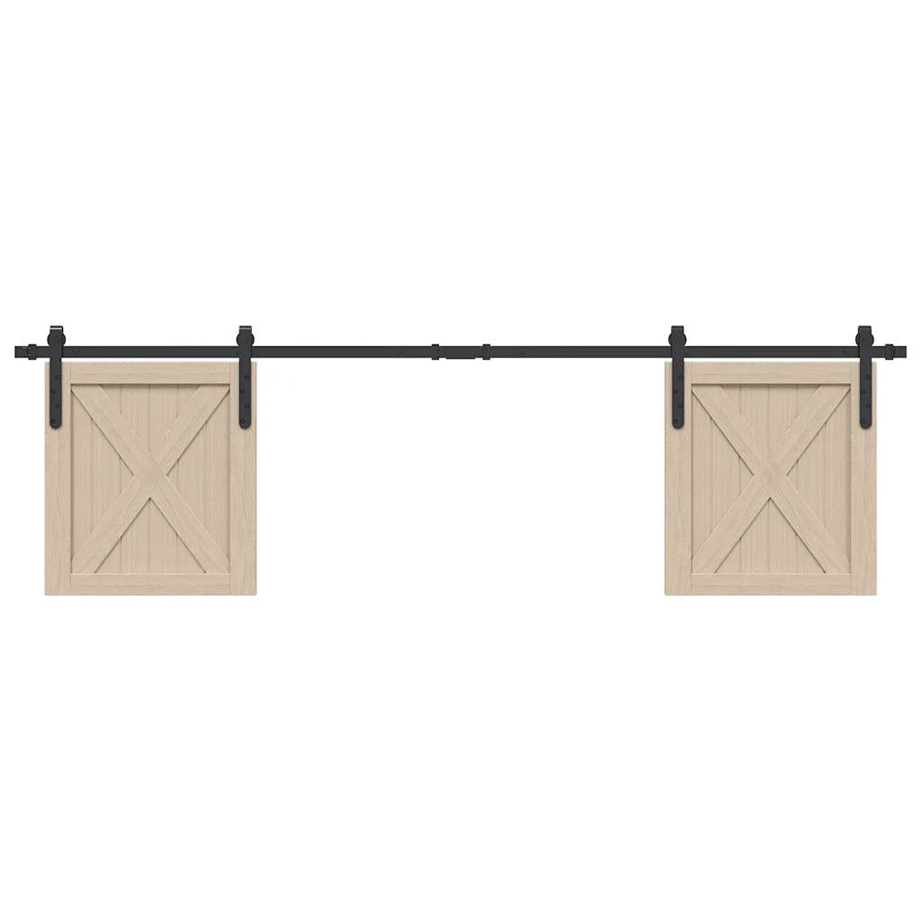 Vidaxx ensemble de suspension pour porte coulissante 183 cm en acier au carbone