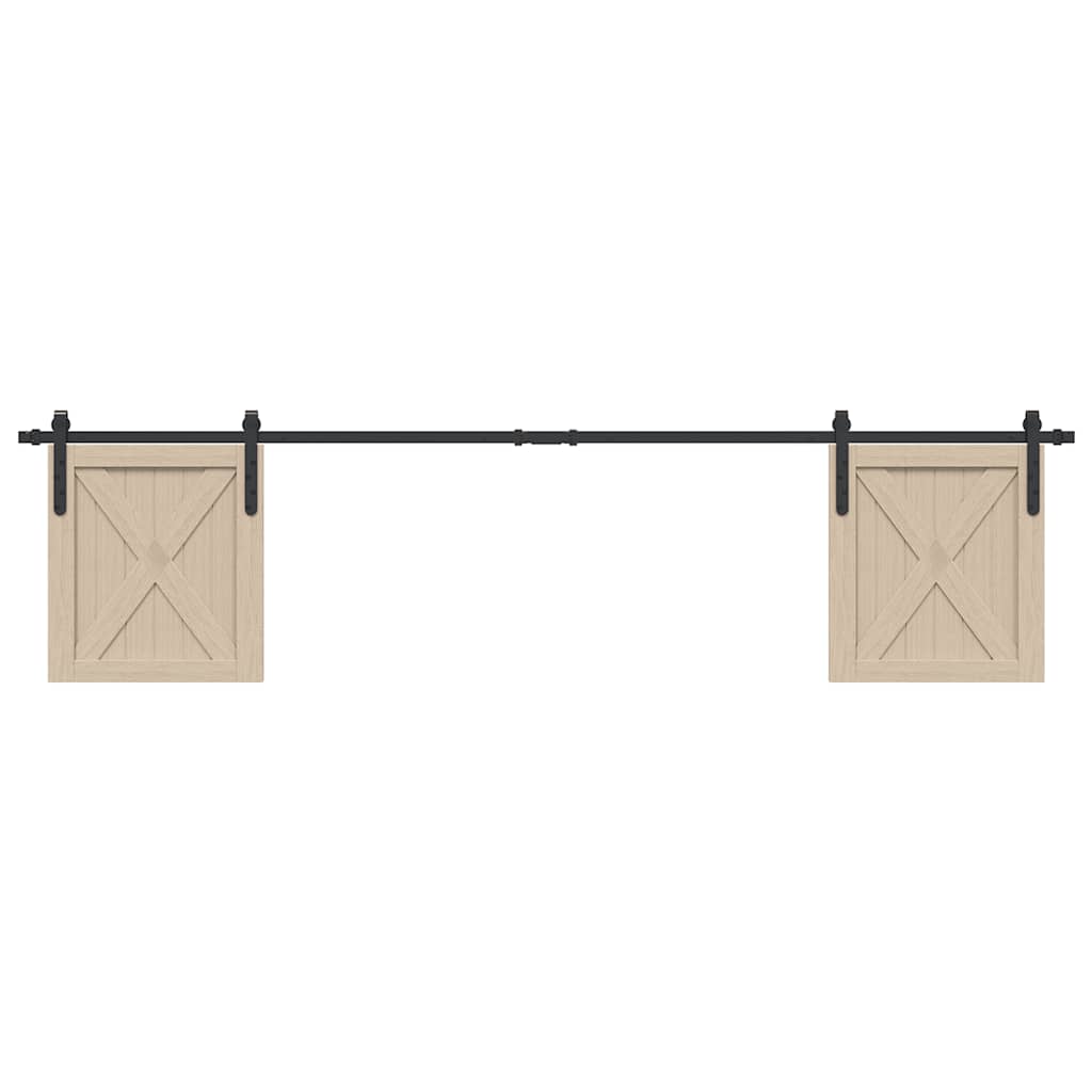 Vidaxx ensemble de suspension pour porte coulissante 213 cm en acier au carbone