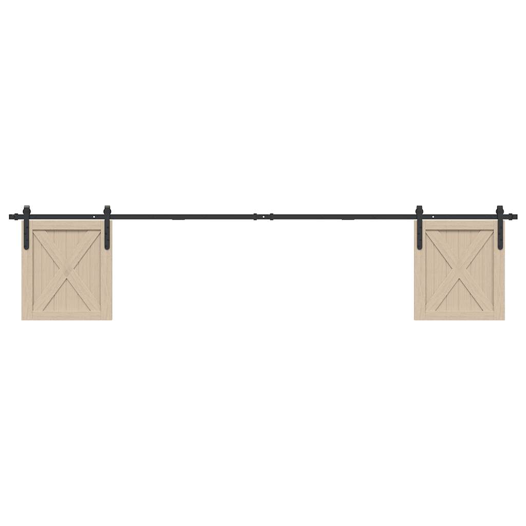 Vidaxx ensemble de suspension pour porte coulissante 244 cm en acier au carbone