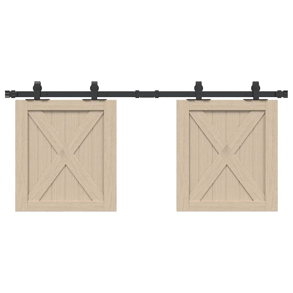 Vidaxx ensemble de suspension pour porte coulissante 122 cm en acier au carbone