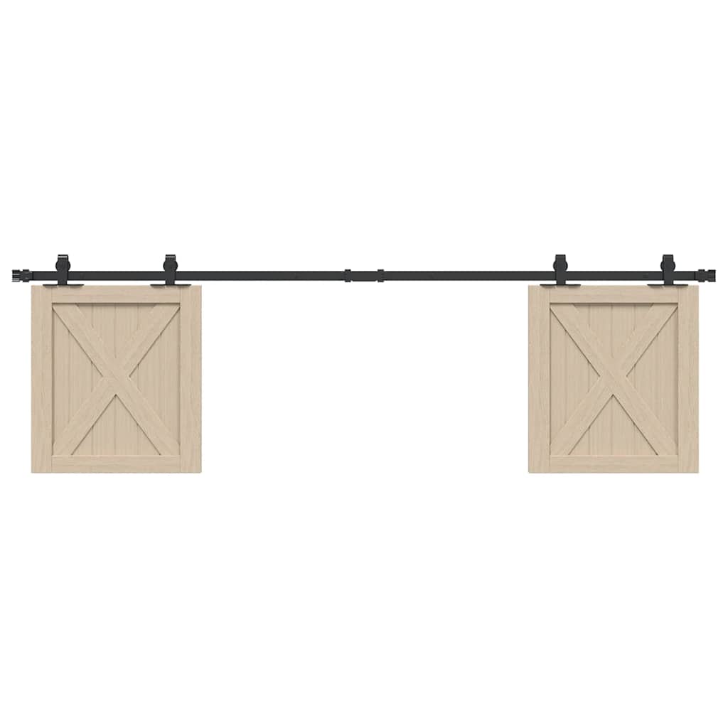 Vidaxx ensemble de suspension pour porte coulissante 183 cm en acier au carbone