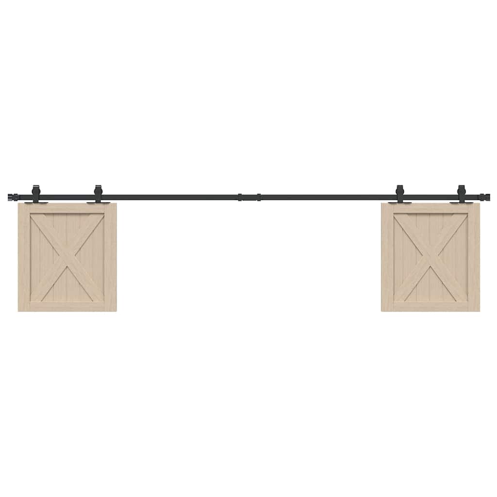 Vidaxx ensemble de suspension pour porte coulissante 213 cm en acier au carbone
