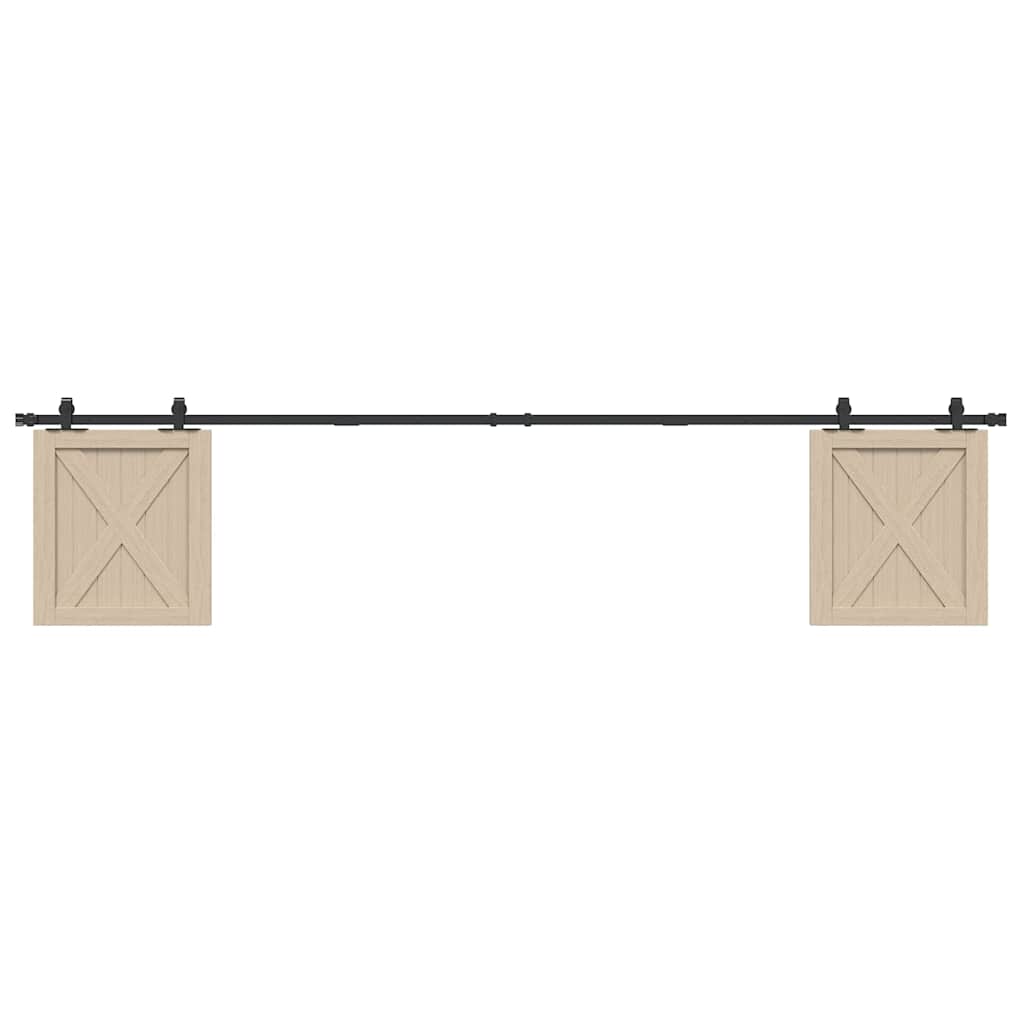 Vidaxx ensemble de suspension pour porte coulissante 244 cm en acier au carbone