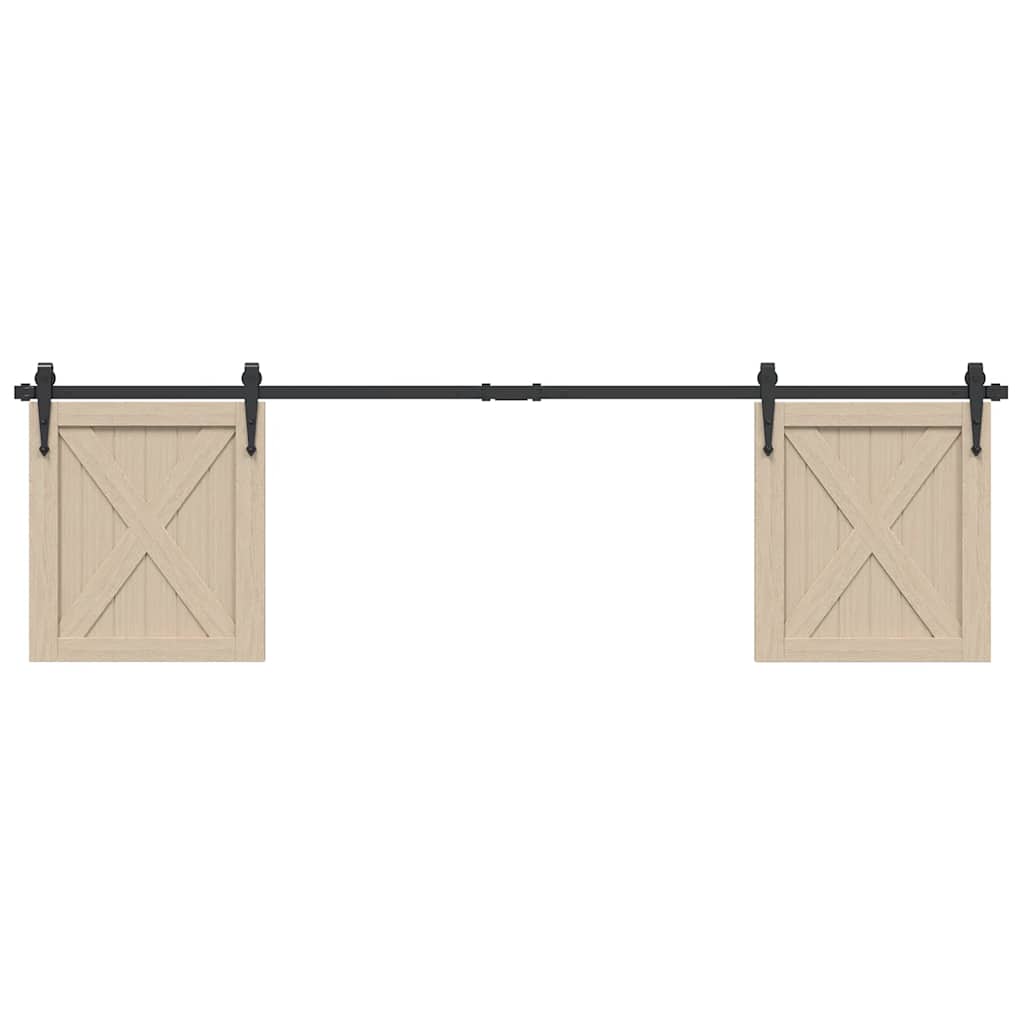 Vidaxx ensemble de suspension pour porte coulissante 183 cm en acier au carbone