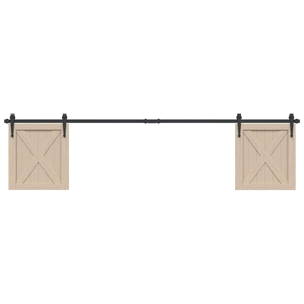 Vidaxx ensemble de suspension pour porte coulissante 213 cm en acier au carbone