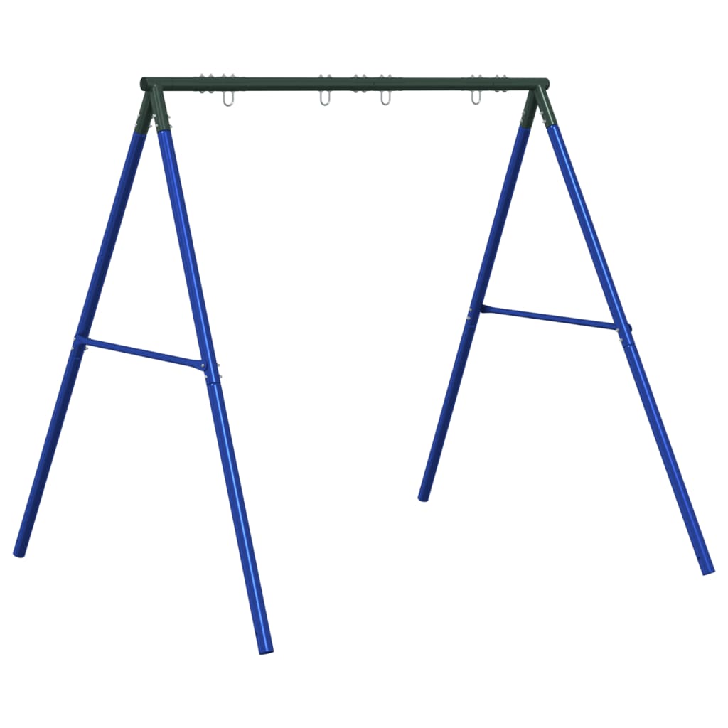 VidaXL Balançoire d'extérieur avec 4 crochets de suspension en acier bleu