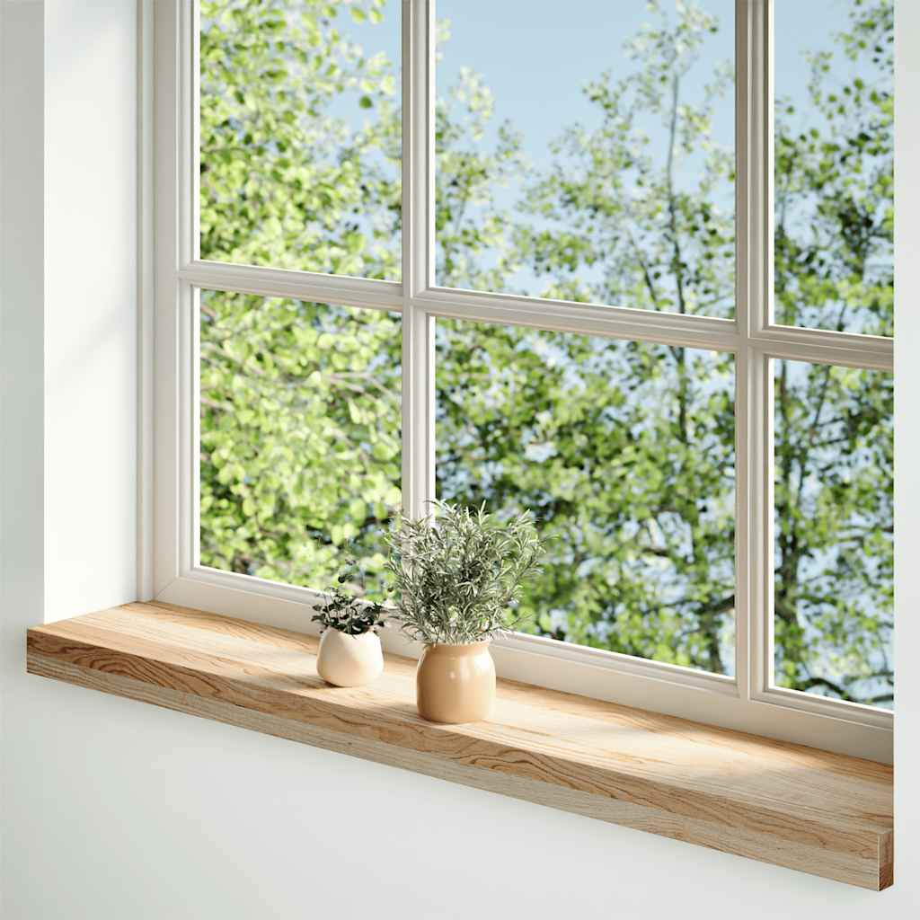 Vidaxx appuis de fenêtre 2 pcs non traité 70x15x2 cm chêne massif