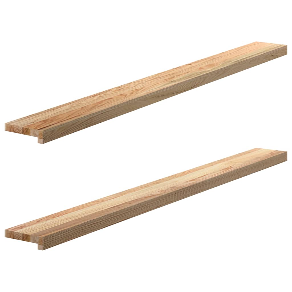 Vidaxx appuis de fenêtre 2 pcs non traité 160x15x2 cm chêne massif