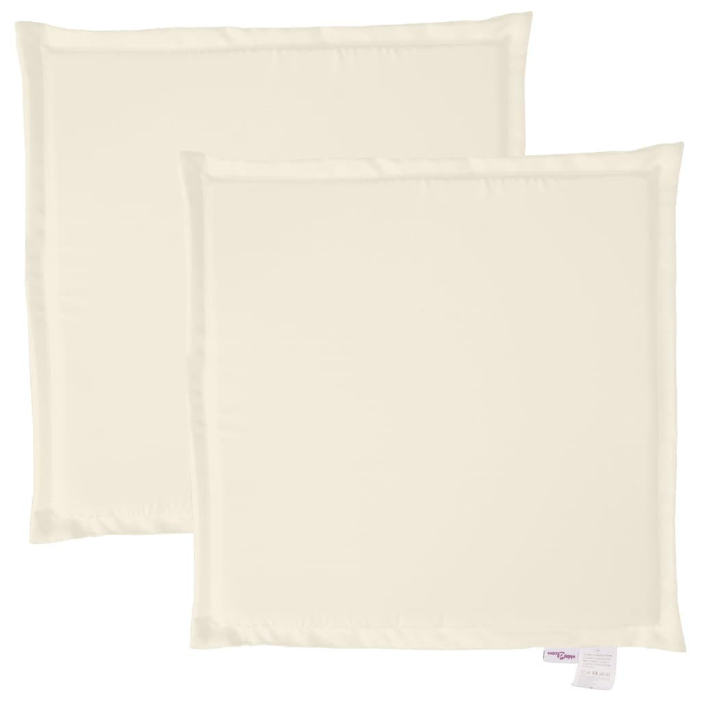 VidaXL coussins de siège de jardin 2 pcs carré 45x45x2 cm couleur crème