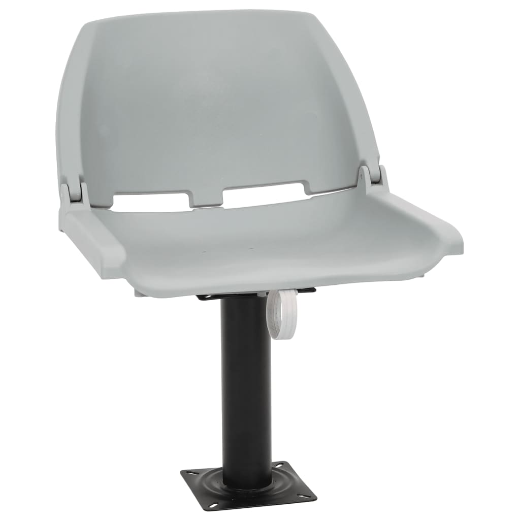 Vidaxx Ensemble de chaises bateau 2 pièces pliables 48x51x41 cm gris