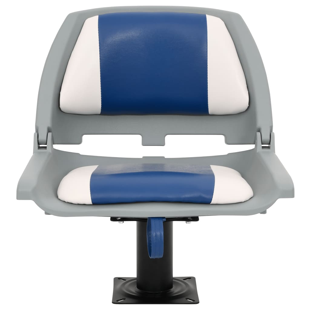 VidaXL ensemble de chaises bateau 2 pièces pliable 48x51x41 cm bleu et blanc