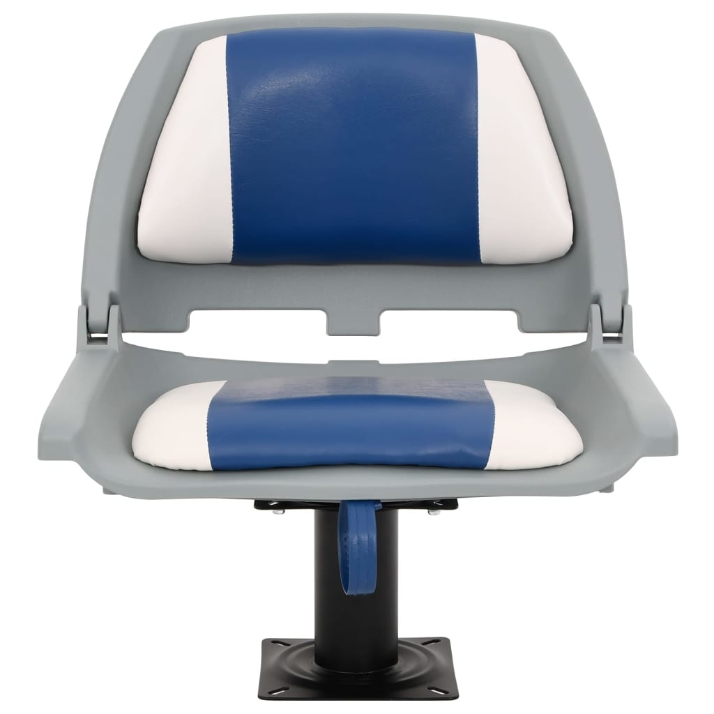 VidaXL ensemble de chaises bateau 4 pièces pliable 48x51x41 cm bleu et blanc