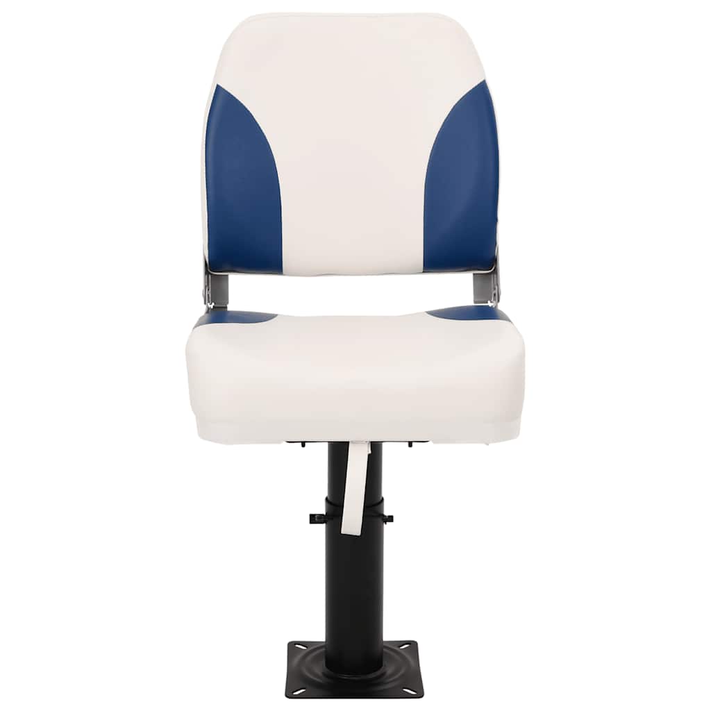 VidaXL ensemble de chaises bateau 2 pièces pliable 41x36x48 cm bleu et blanc