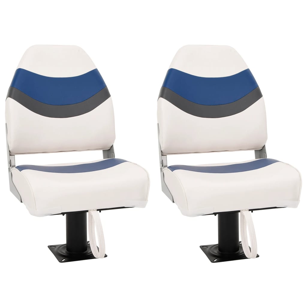 VidaXL ensemble de chaises de bateau pliantes 4 pièces avec dossier haut