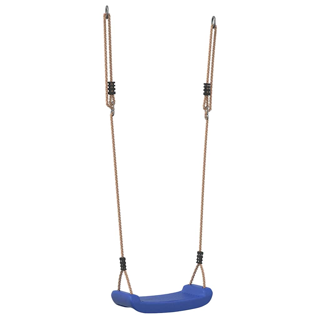 Balançoire VidaXL pour enfants, corde réglable 1 personne, bleu