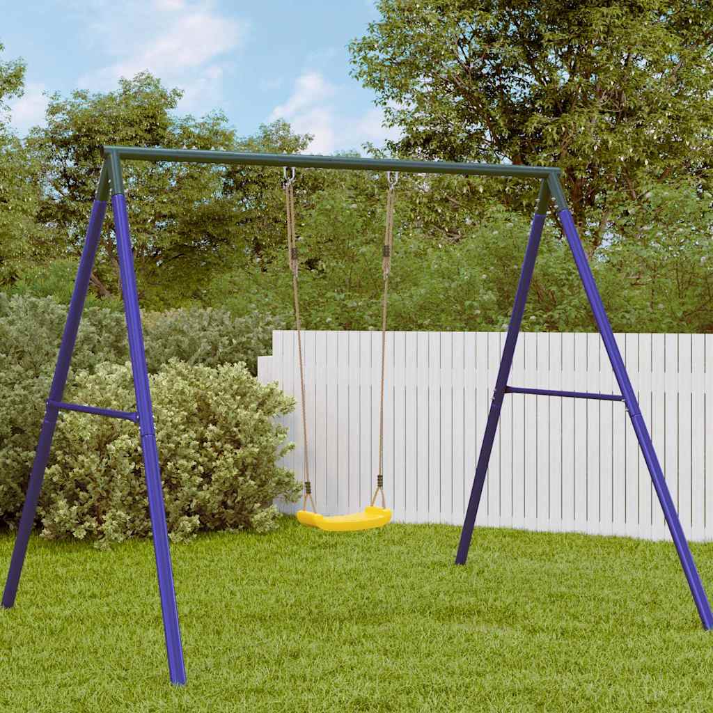 Balançoire VidaXL pour enfants, corde réglable 1 personne, jaune