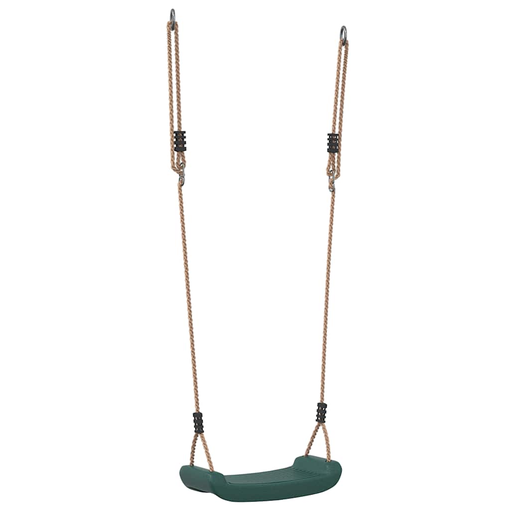 Balançoire VidaXL pour enfants, corde réglable 1 personne, vert