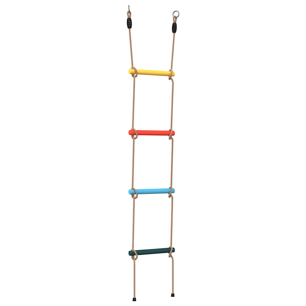 Échelle de corde VidaXL pour enfants avec 4 échelons, multicolore