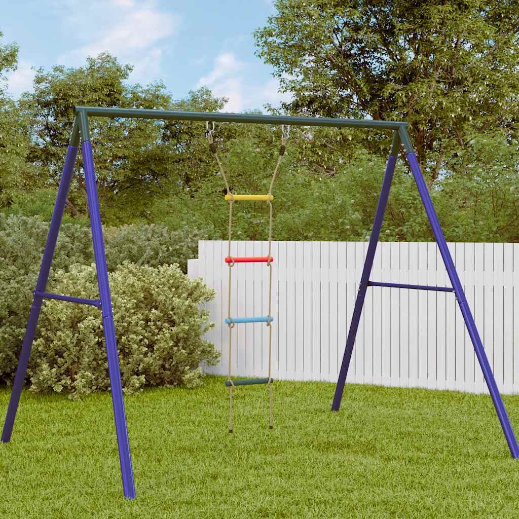 Échelle de corde VidaXL pour enfants avec 4 échelons, multicolore
