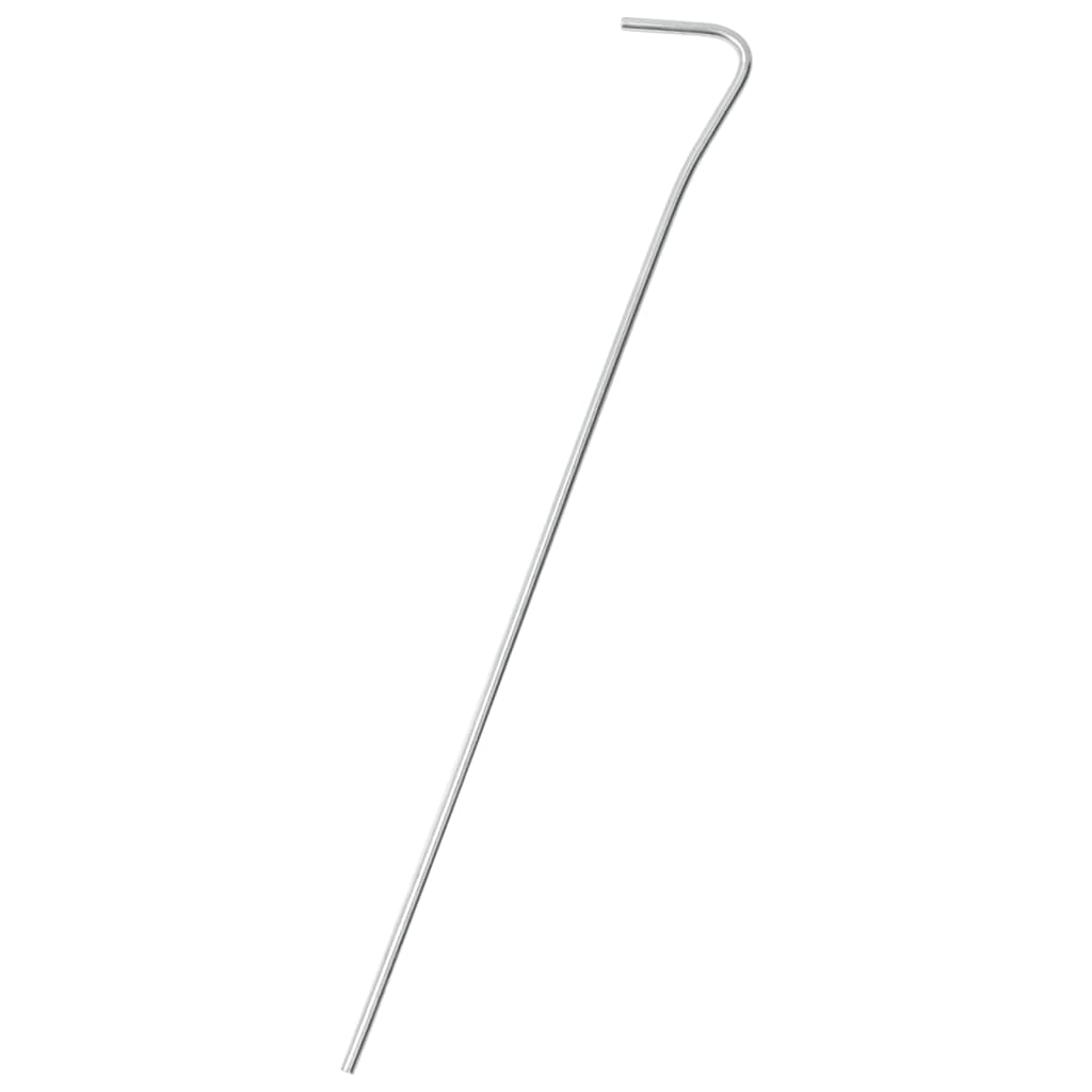 Piquets de tente Vidaxl 50 pcs ø3 mm 23 cm acier galvanisé