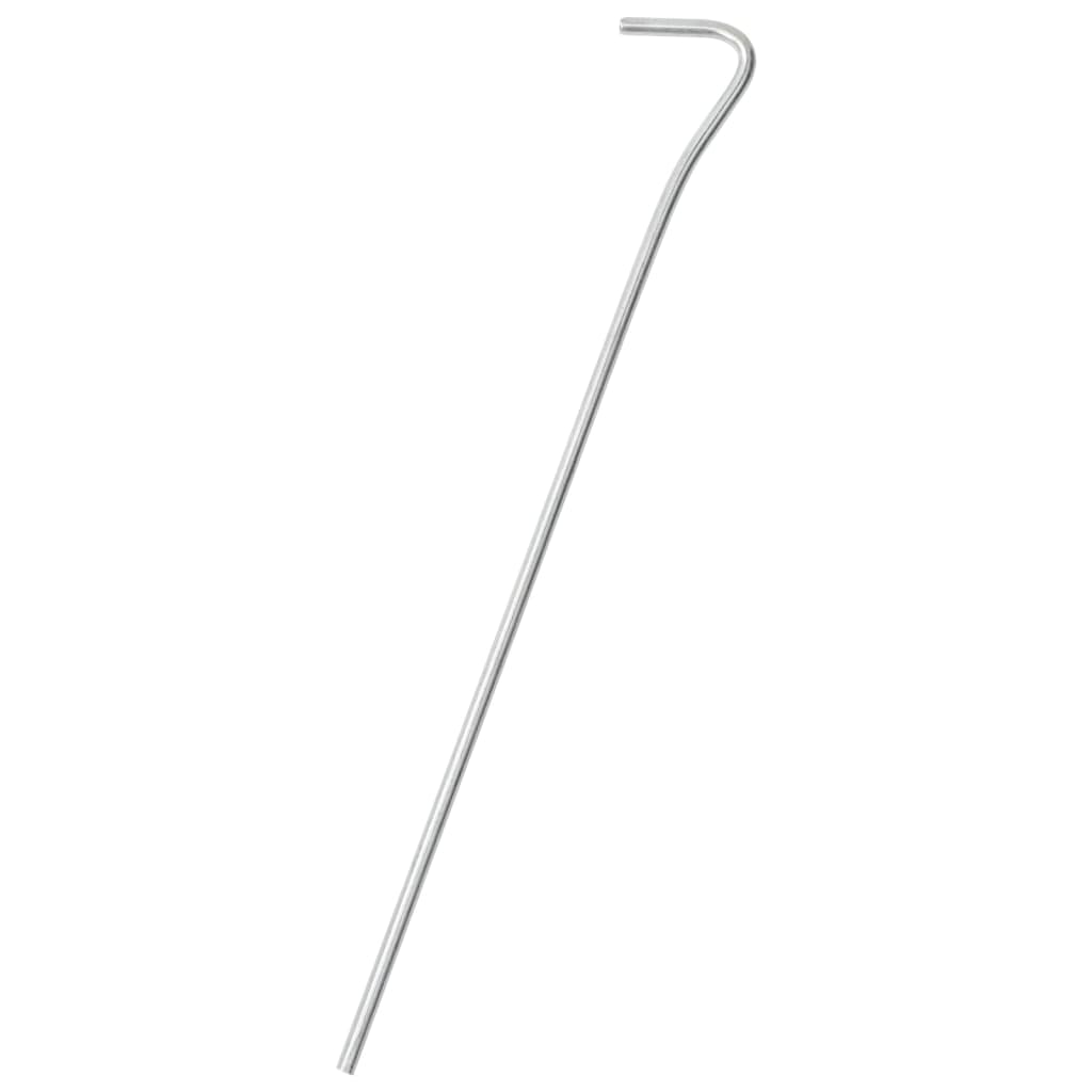 Piquets de tente Vidaxl 50 pcs ø4 mm 23 cm acier galvanisé