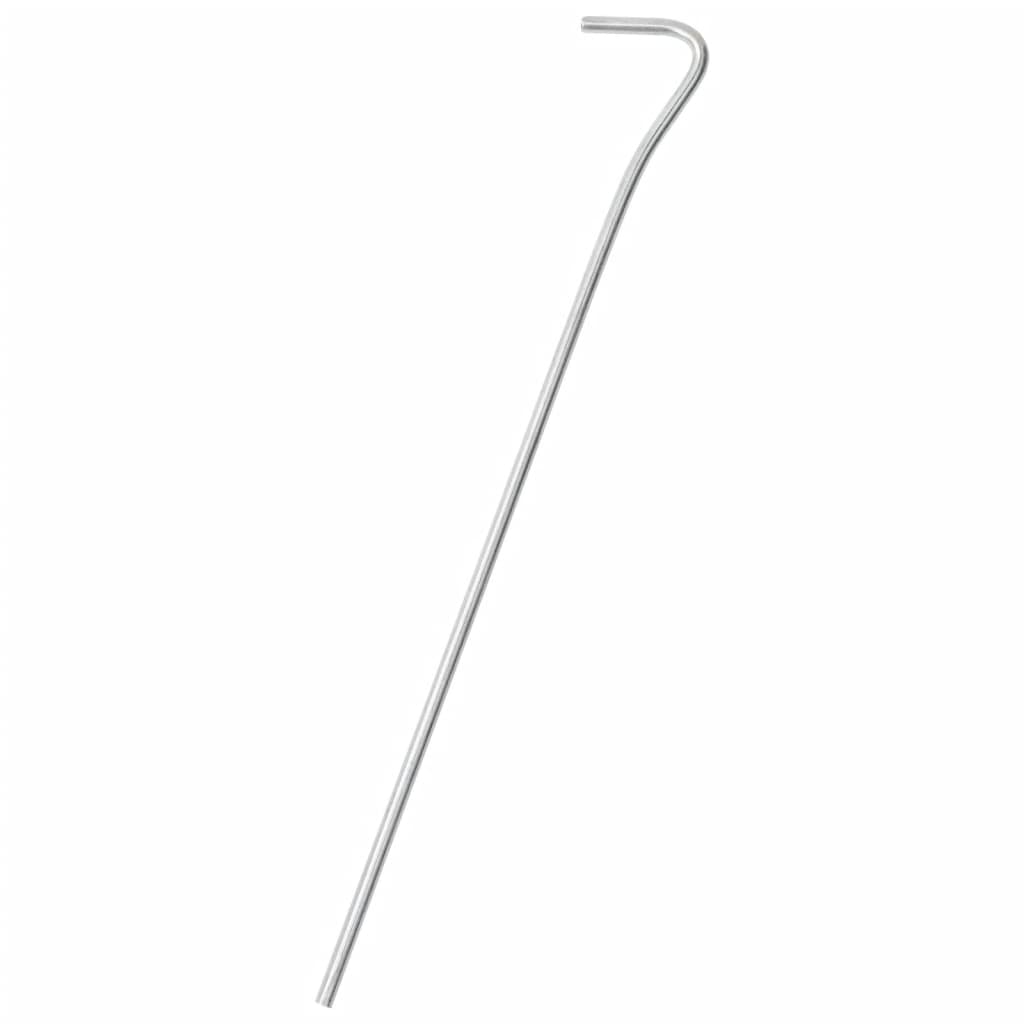 Piquets de tente Vidaxl 25 pcs ø4 mm 23 cm acier galvanisé