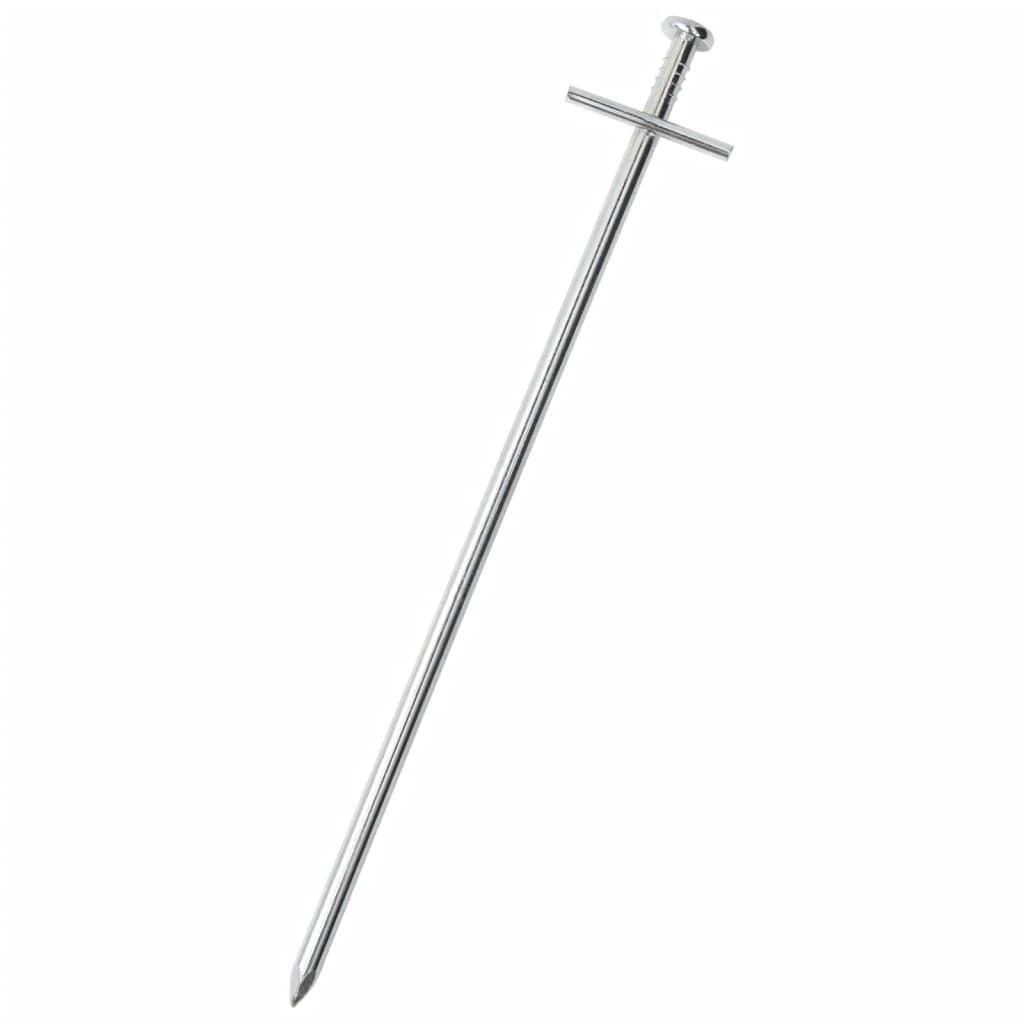 Piquets de tente Vidaxl 24 pcs ø6 mm 23 cm acier galvanisé