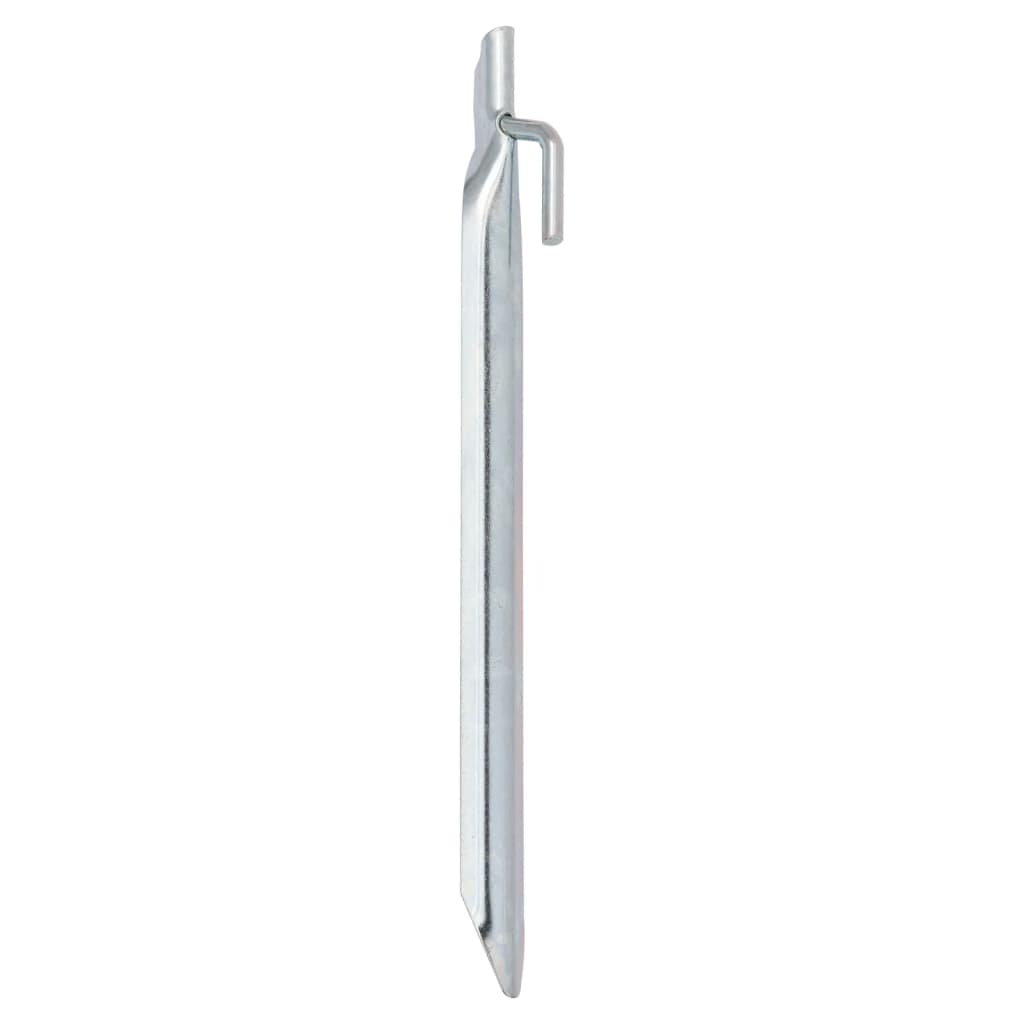 Vidaxl piquets de tente 24 pcs en forme de V ø20 mm 24 cm acier galvanisé