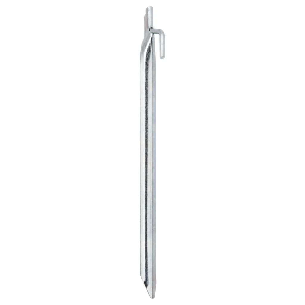 Vidaxl piquets de tente 24 pcs en forme de V ø20 mm 29,5 cm acier galvanisé