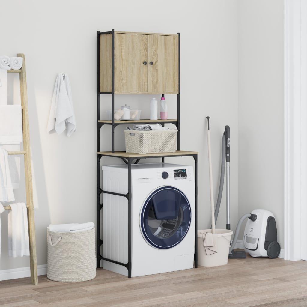 Vidaxx meuble lave-linge 68x48,5x194 cm couleur chêne sonoma