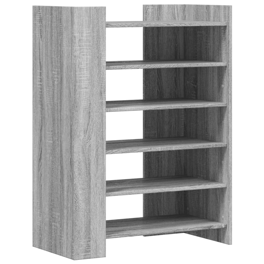 Vidaxx meuble à chaussures 74,5x37,5x100 cm bois d'ingénierie chêne sonoma gris