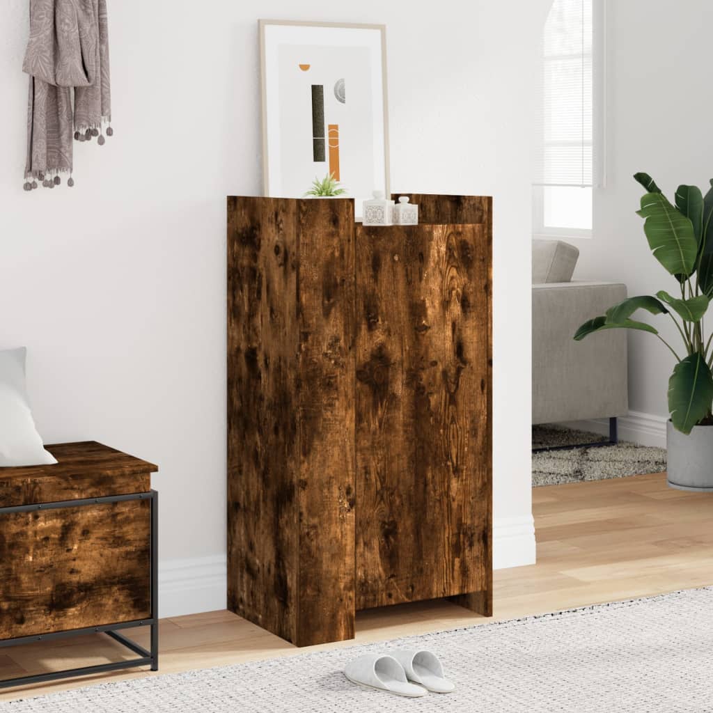 Vidaxx armoire à chaussures 52x37,5x100 cm bois traité, chêne fumé
