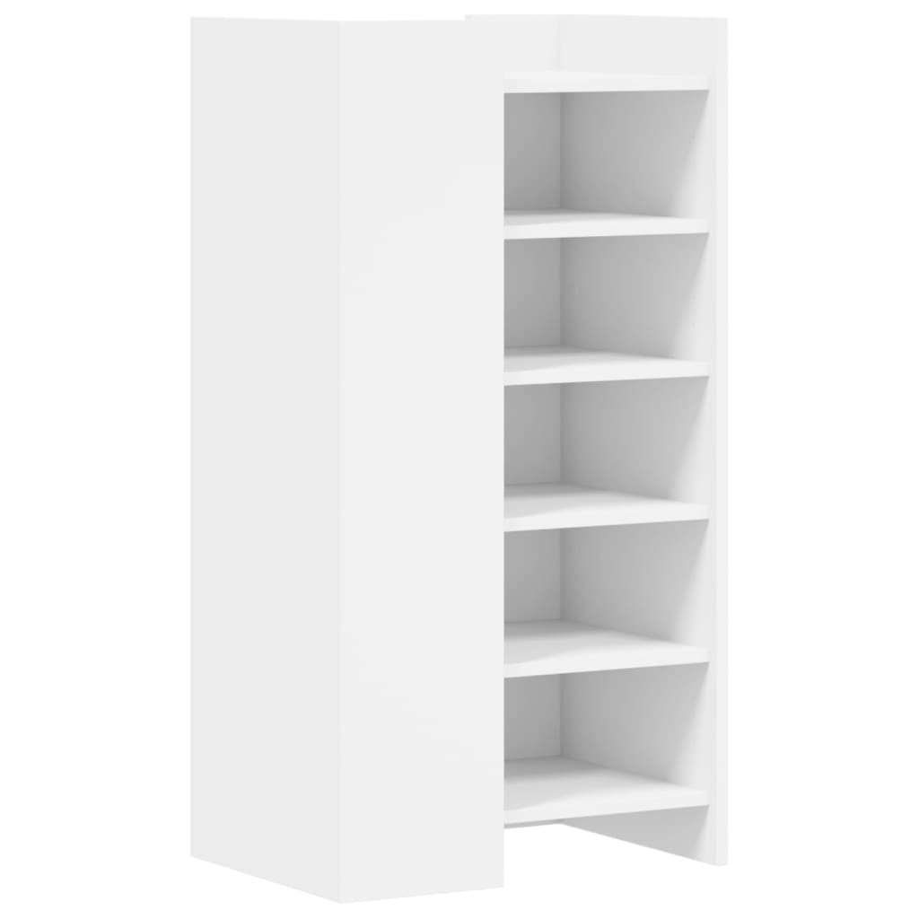 Vidaxx meuble à chaussures 52x37,5x100 cm bois d'ingénierie blanc