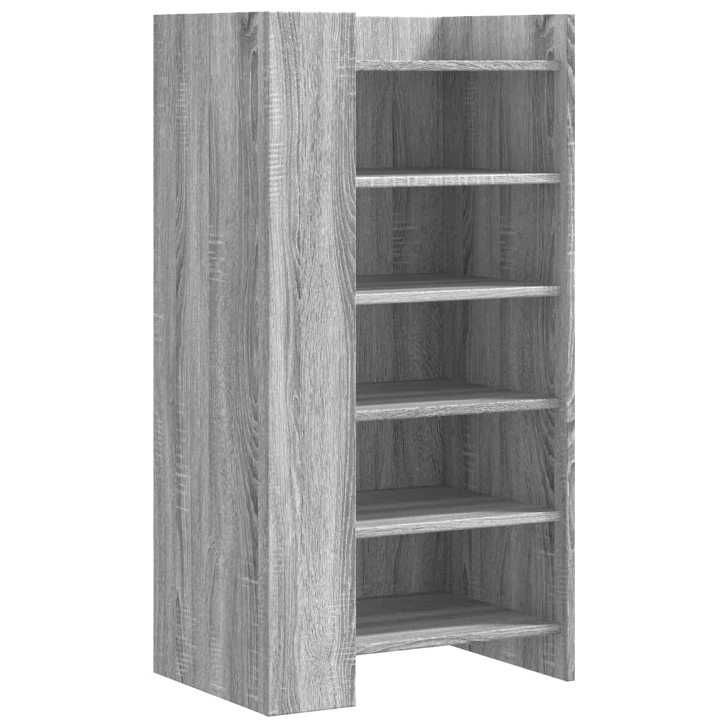Vidaxx meuble à chaussures 52x37,5x100 cm bois d'ingénierie chêne sonoma gris
