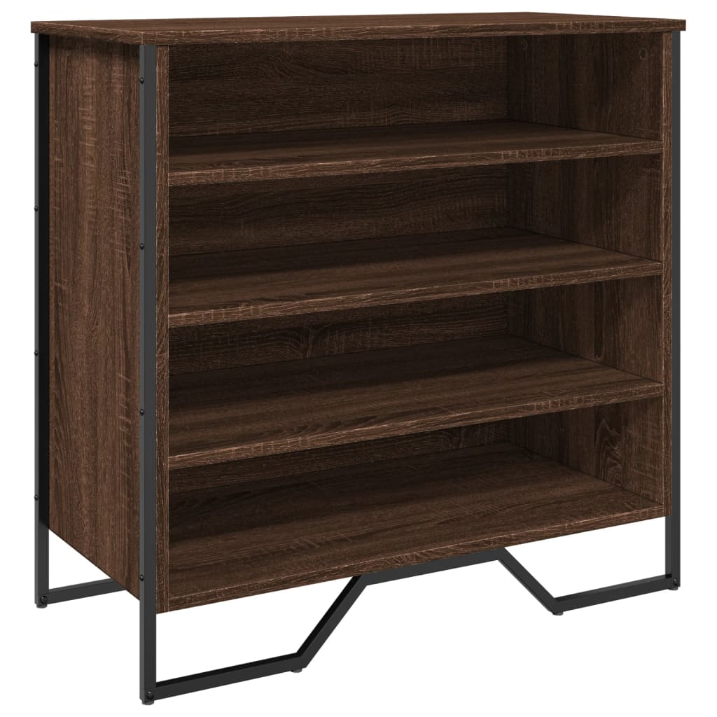Vidaxx meuble à chaussures 80x38x78 cm bois d'ingénierie chêne brun