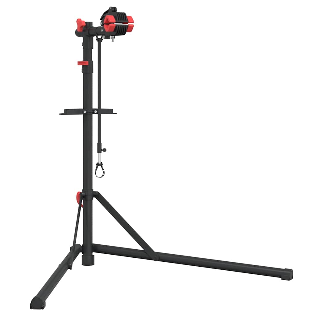 Vidaxx support de réparation de vélo pliable 92-152 cm acier rouge