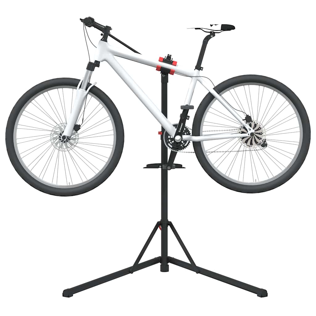 Vidaxx support de réparation de vélo pliable 92-152 cm acier rouge