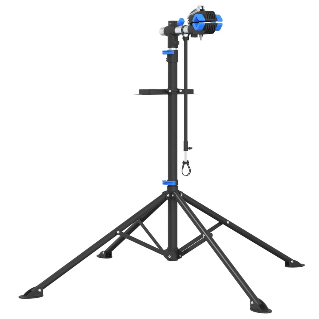 Vidaxx support de réparation de vélo pliable 108-188 cm acier bleu