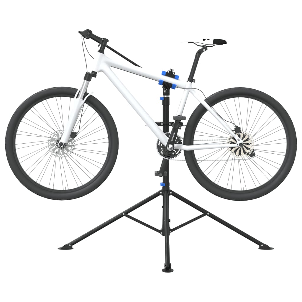 Vidaxx support de réparation de vélo pliable 108-188 cm acier bleu