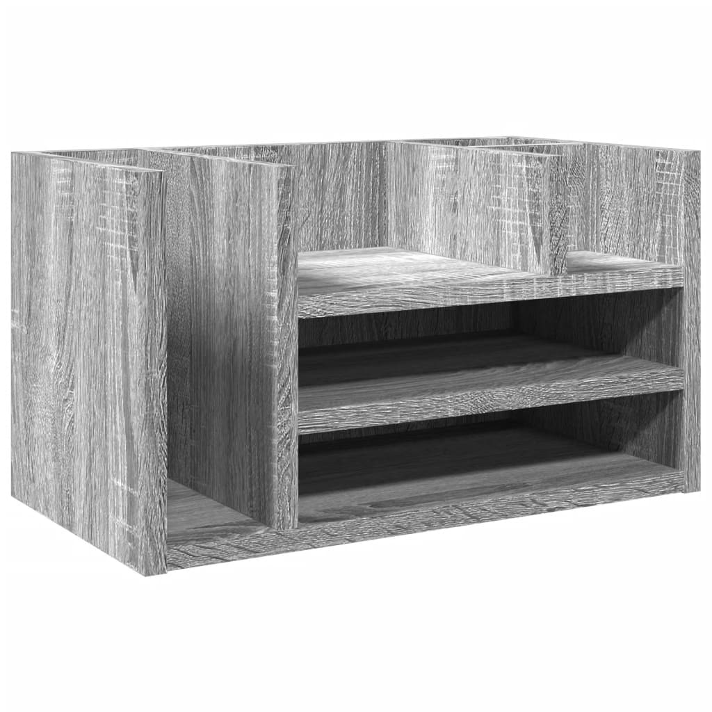 Vidaxx organiseur de bureau 44,5x24x25 cm bois d'ingénierie chêne sonoma gris