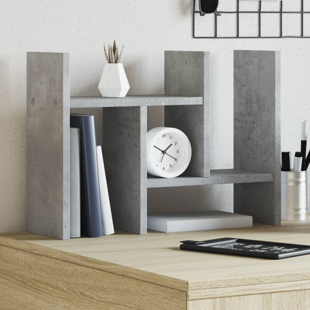 Vidaxx organiseur de bureau 34,5x15,5x35,5 cm bois d'ingénierie gris béton
