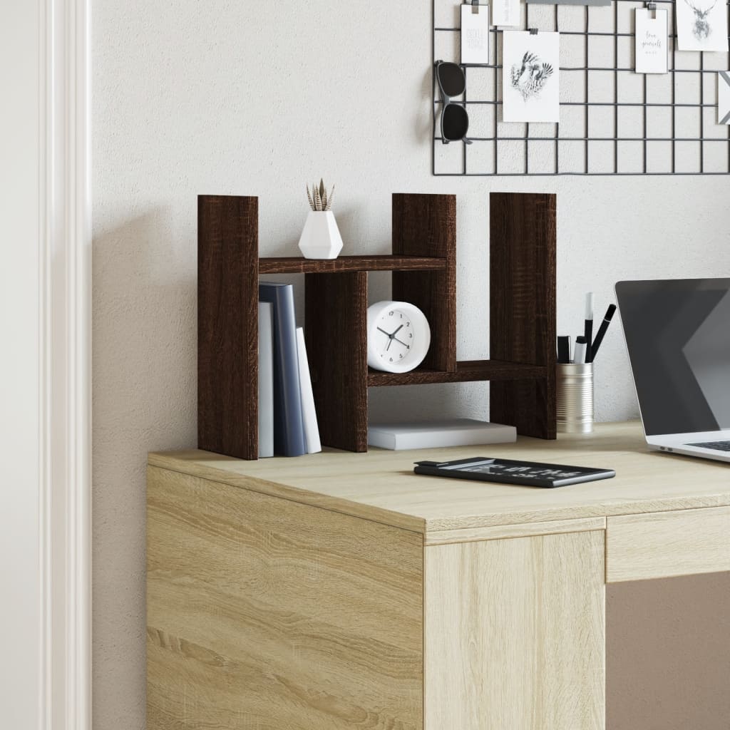 Vidaxx organiseur de bureau 34,5x15,5x35,5 cm bois marron couleur chêne