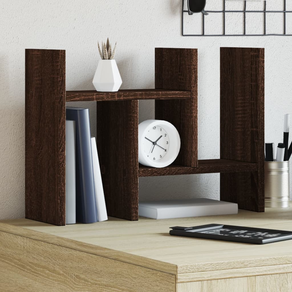 Vidaxx organiseur de bureau 34,5x15,5x35,5 cm bois marron couleur chêne