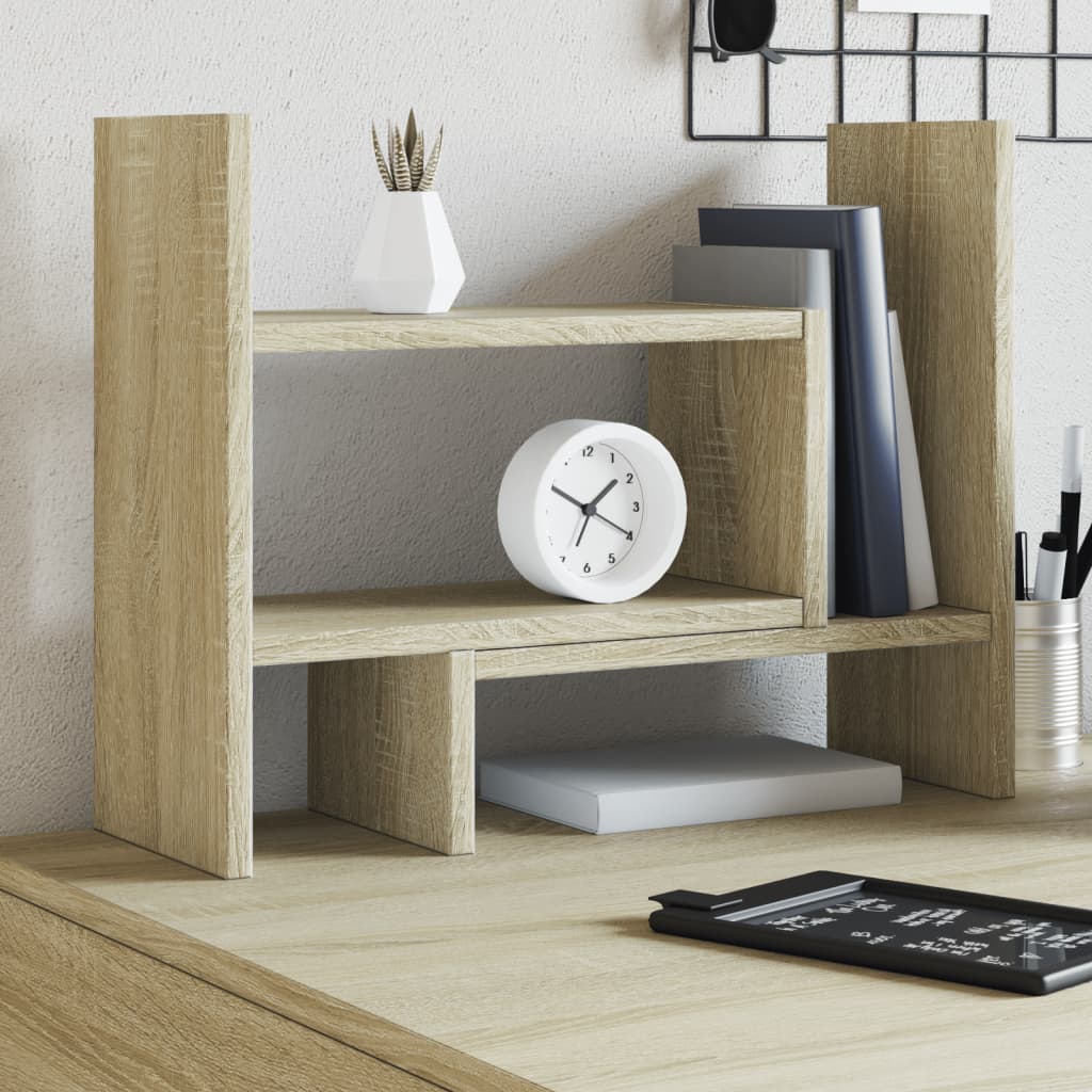 Vidaxxl organiseur de bureau 38,5x17x39 cm en dérivé du bois couleur chêne sonoma