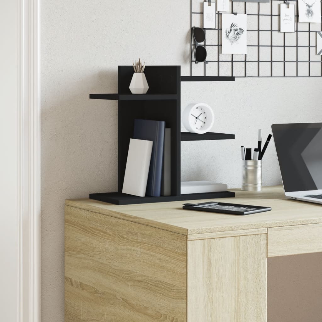 Vidaxx organisateur de bureau 42x21,5x42 cm bois fini noir