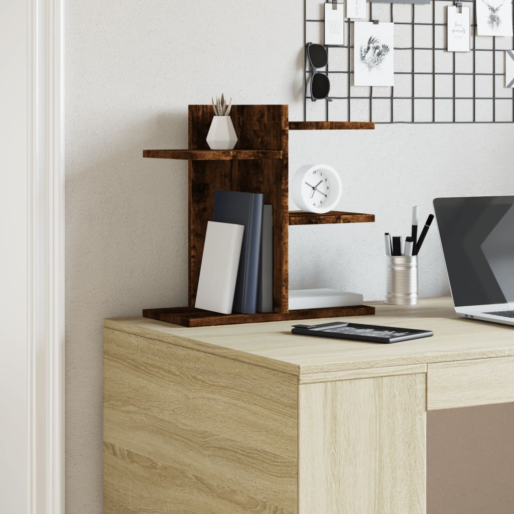 Vidaxx organisateur de bureau 42x21,5x42 cm bois traité, couleur chêne fumé